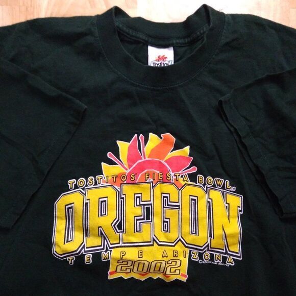 Vintage Oregon Ducks Fiesta Bowl 2002 T-Shirt - Picture 1 of 9